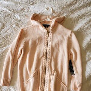 Lauren Ralph Lauren NWT Hoodie Sweater Pink Pastel Pale Light  Medium M